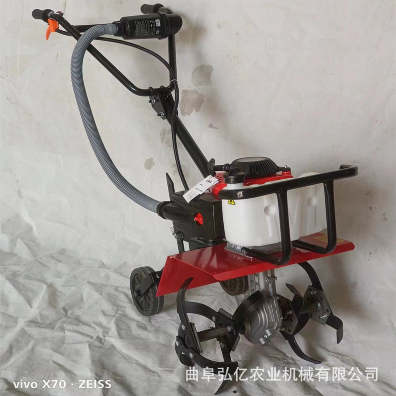 汽油手扶多功能旋耕松土犁田机