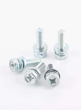 现货8.8级凹脑十字三组合螺丝GB9074.13六角组合螺丝