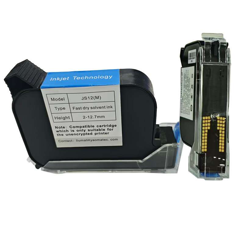 Yaomatec 现货原厂手持喷码机墨盒快干JS12M2588+通用型多颜色可