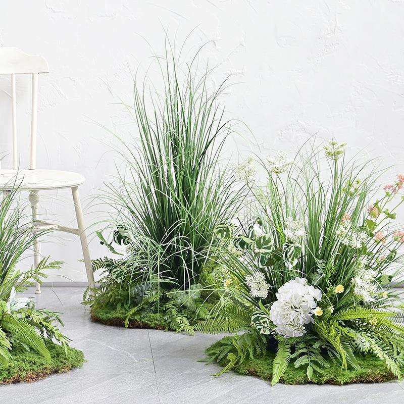 玄硕仿真植物造景花丛店铺假绿植装饰服装店橱窗影楼摄影道具花堆