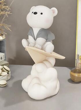 愈元气熊客厅礼摆件家居饰品电视柜酒柜玄生日乔MYR治迁关物送闺