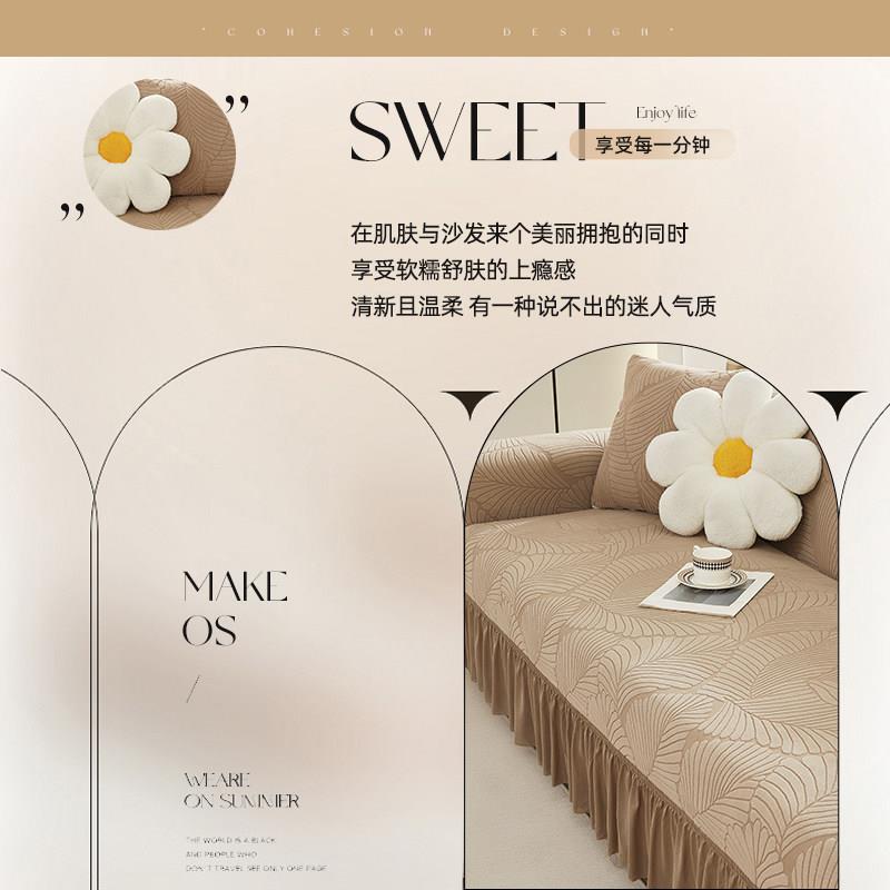 沙发全包式防猫抓弹力排三人尘卍能套罩套秋直冬加厚防保护2024-9