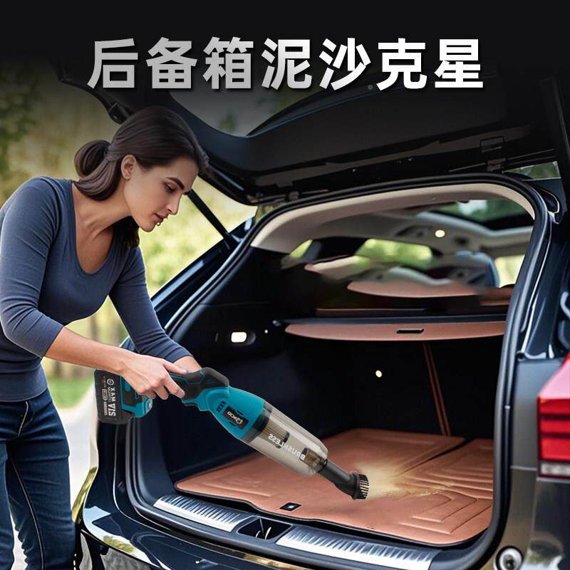 无线 无线吸尘器刷锂电吸尘大率功大吸力手持可携MCTO式车载工机