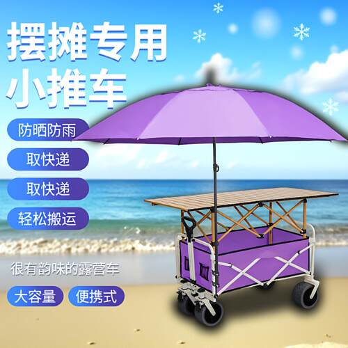 户外露营车可折叠便GB-728携式摊小推摆车野取快递家用餐鱼车钓儿