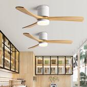 吸 扇2025新款 实木餐客厅吊扇灯商用大风力卧厅室家用变频9002