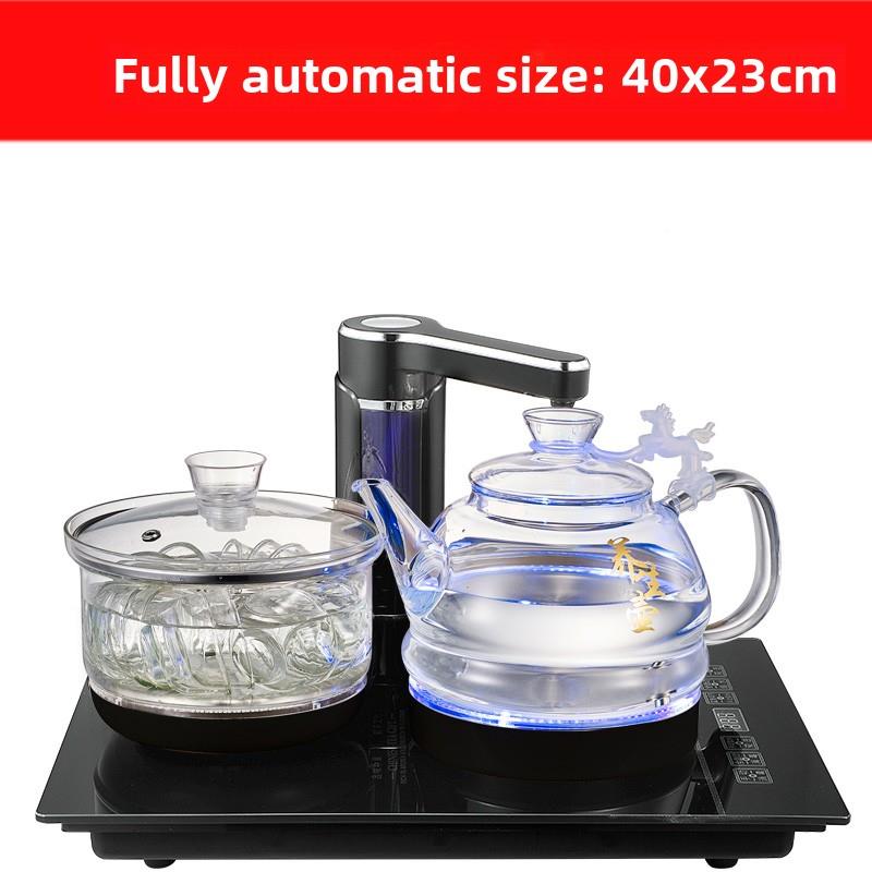 40茶X23全自动壶313电桌水壶茶抽水水电磁炉旧船嵌木电炉