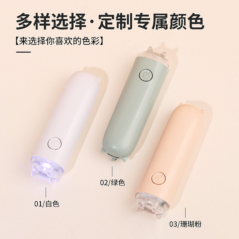手持美甲一字灯美甲灯蓄电插电款速干光疗灯甲片烤灯