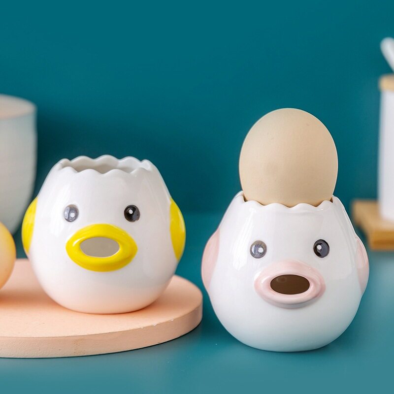 蛋清蛋黄分离器厨房分蛋器蛋黄分离器可爱过滤鸡蛋分离器创意工具