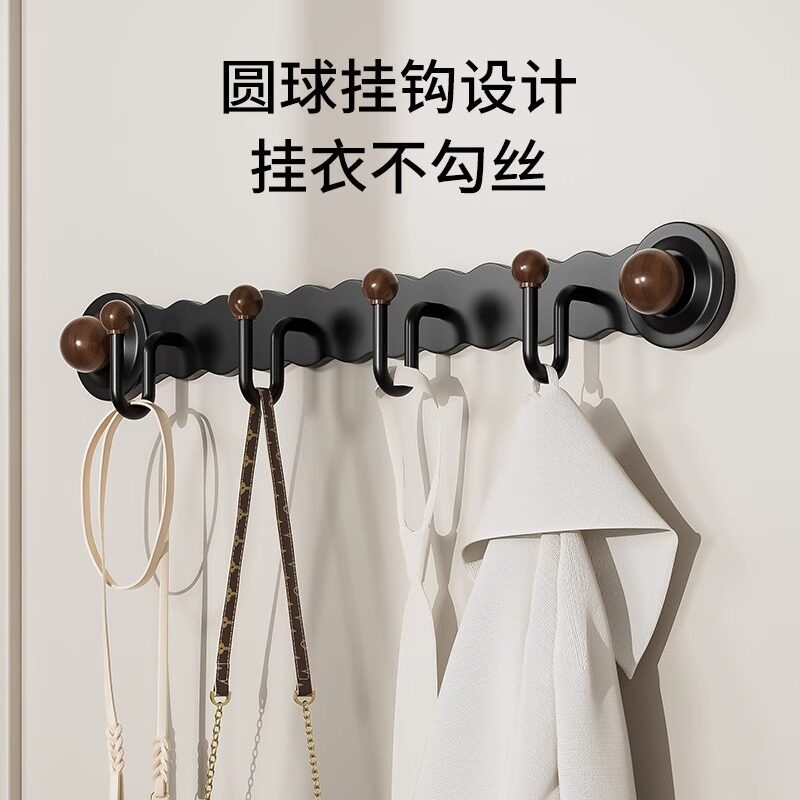 梅花吸盘挂衣钩卫生间浴室壁挂式门后免打孔挂钩卧室强力无痕排钩