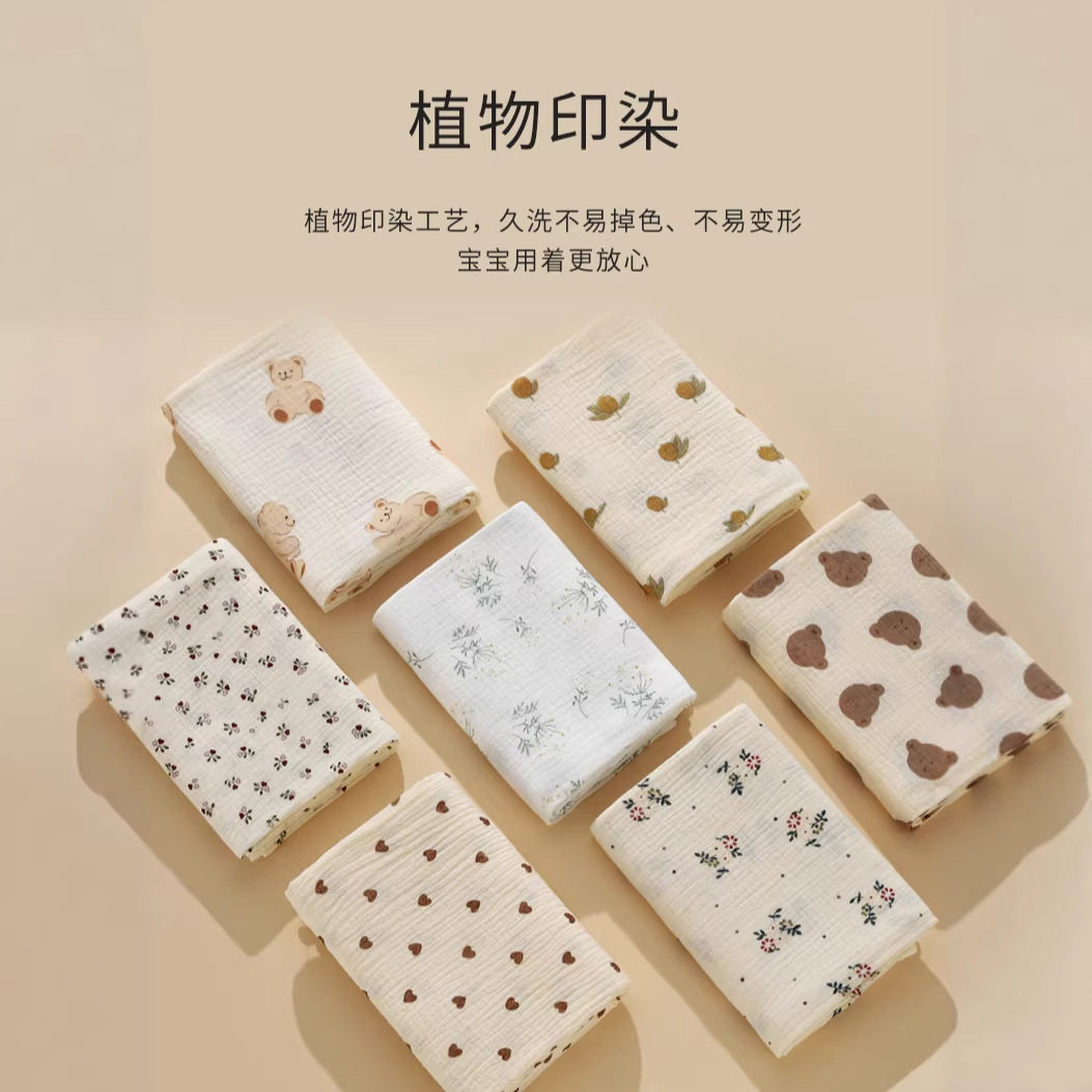 ins婴儿房包单婴儿纱布浴巾新生宝宝吸水全棉吸水襁褓巾
