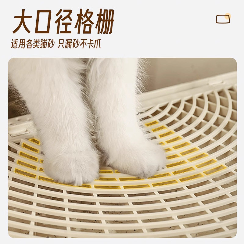 猫砂垫防带出双层猫砂控砂台猫厕所控砂垫踏板猫砂盆防外溅垫子漏