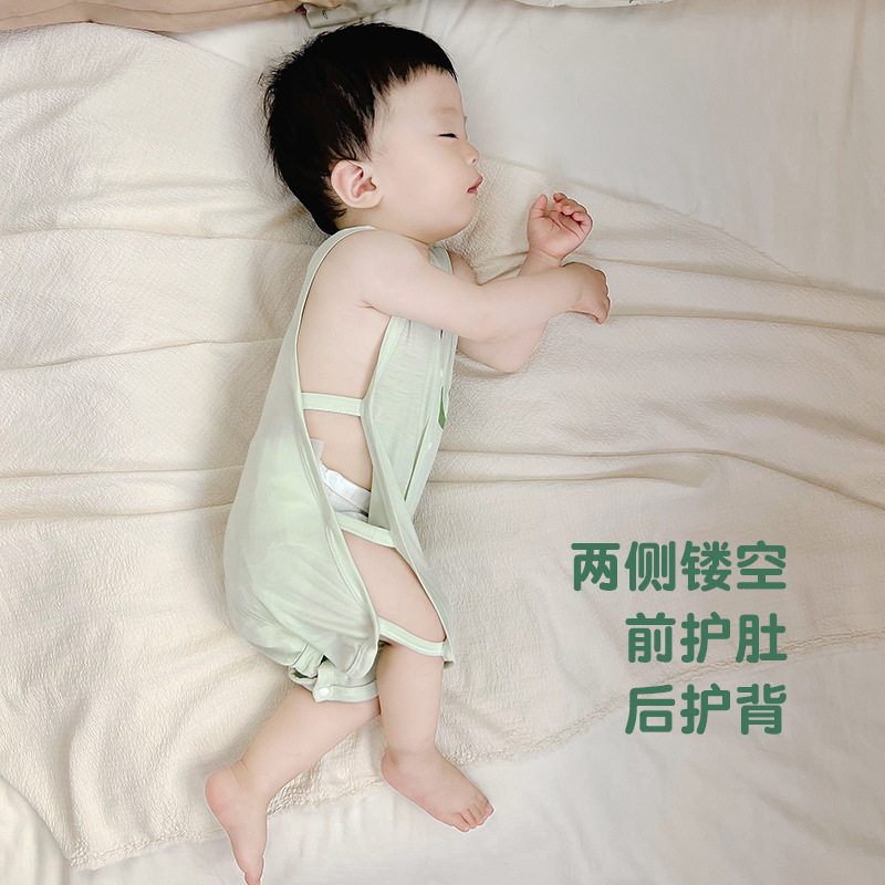 婴儿衣服夏季薄款冰丝琵琶包屁衣新生幼儿宝宝连体衣哈衣爬服夏装