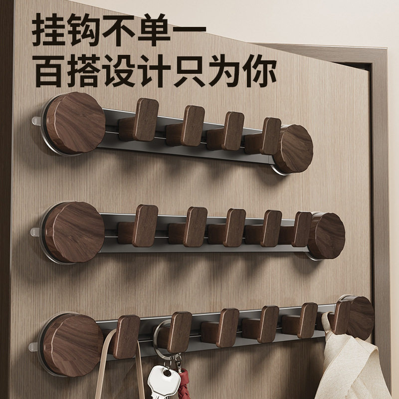 吸盘门后挂钩免打孔挂衣钩强力承重粘钩入户门壁挂衣服收纳置物架