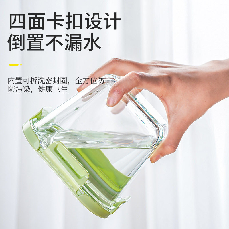 玻璃汤碗饭盒可微波炉加热汤杯外带学生上班族带饭餐盒水果便当盒