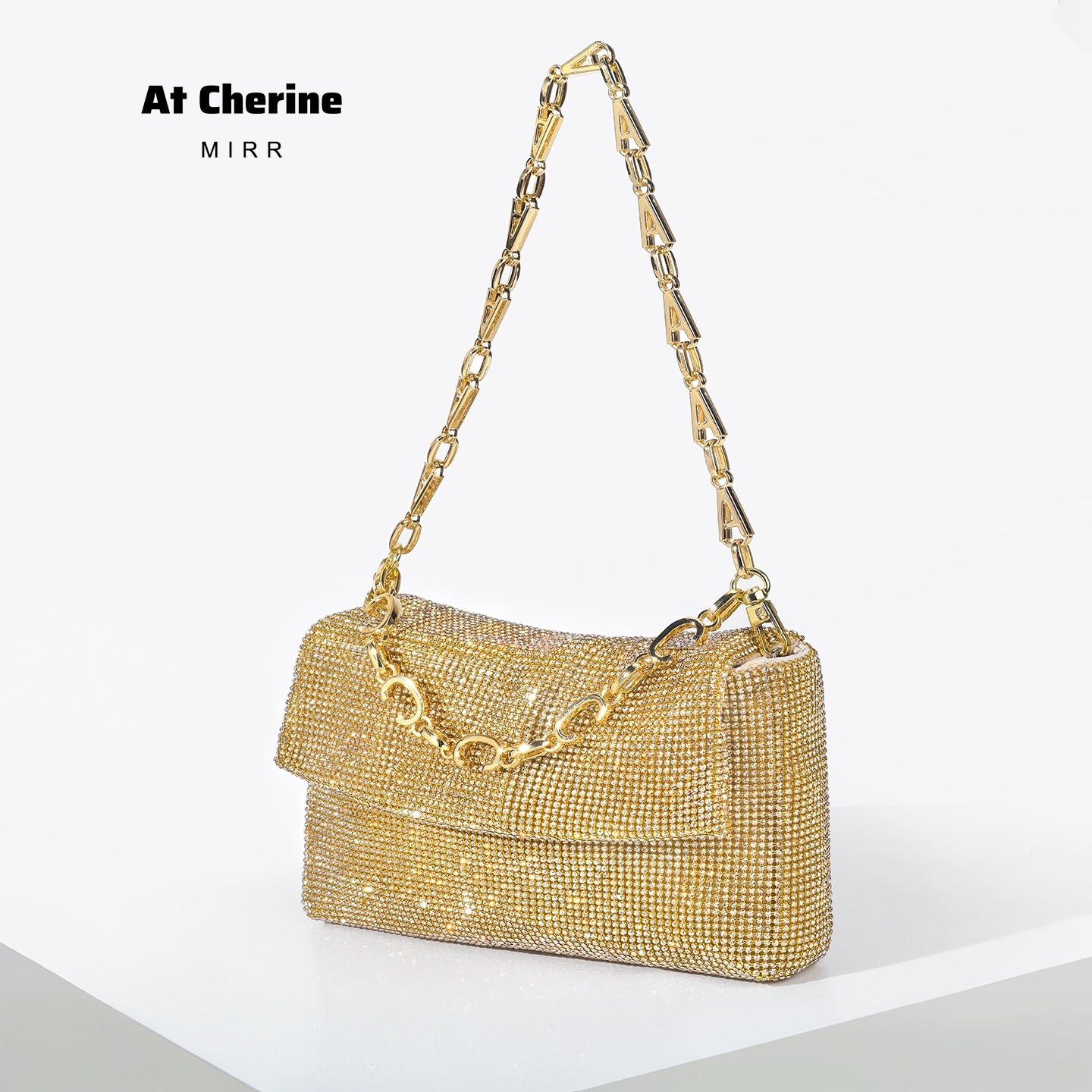 [新色] MIRR亮闪金春季钻石腋下包手提包轻奢小众高级感女款包