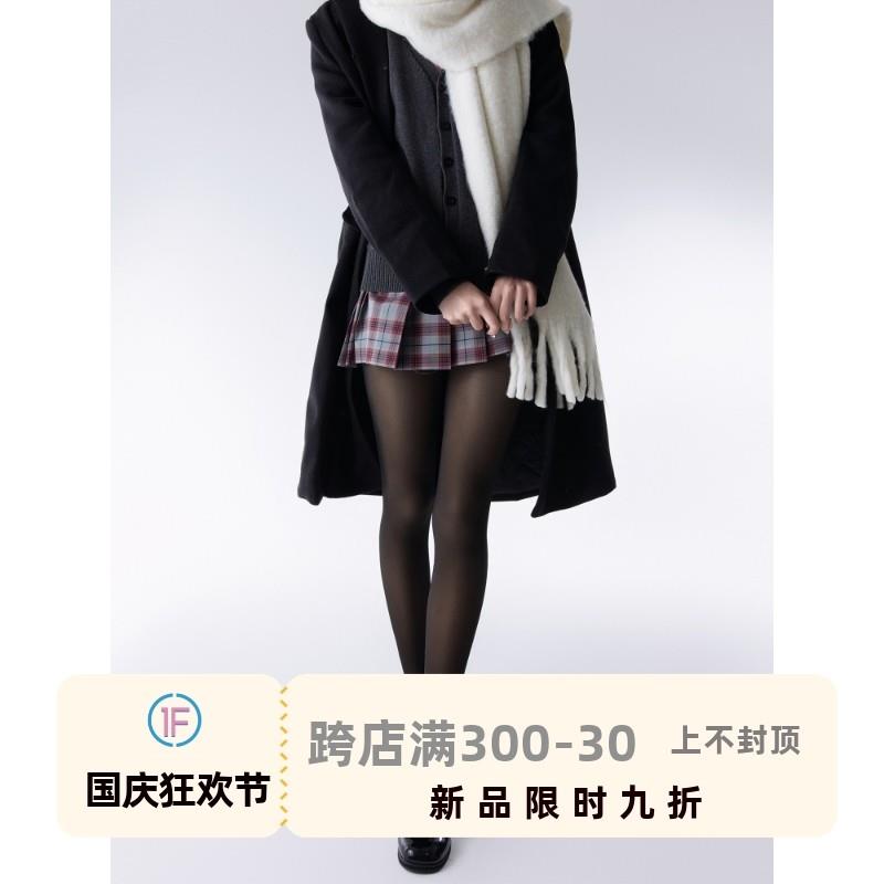 抵达一楼黑丝光腿神器加绒秋冬厚黑透肤打底裤假透肉Jk连裤袜保暖