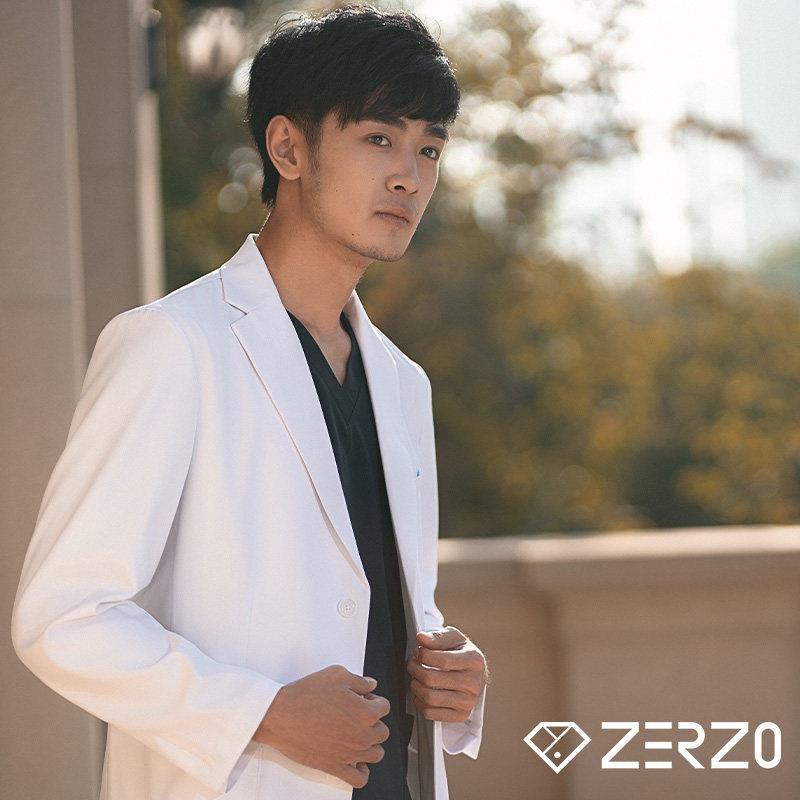 zerzo高端医生工作服长短袖速干白大褂男牙医口腔医美长版修身