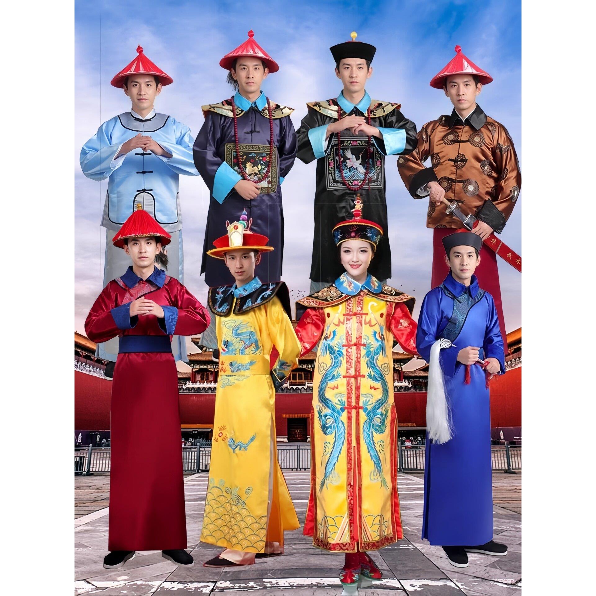 古代清朝官服宫廷古装皇后皇帝龙袍男大臣太监侍卫兵服演出服饰女
