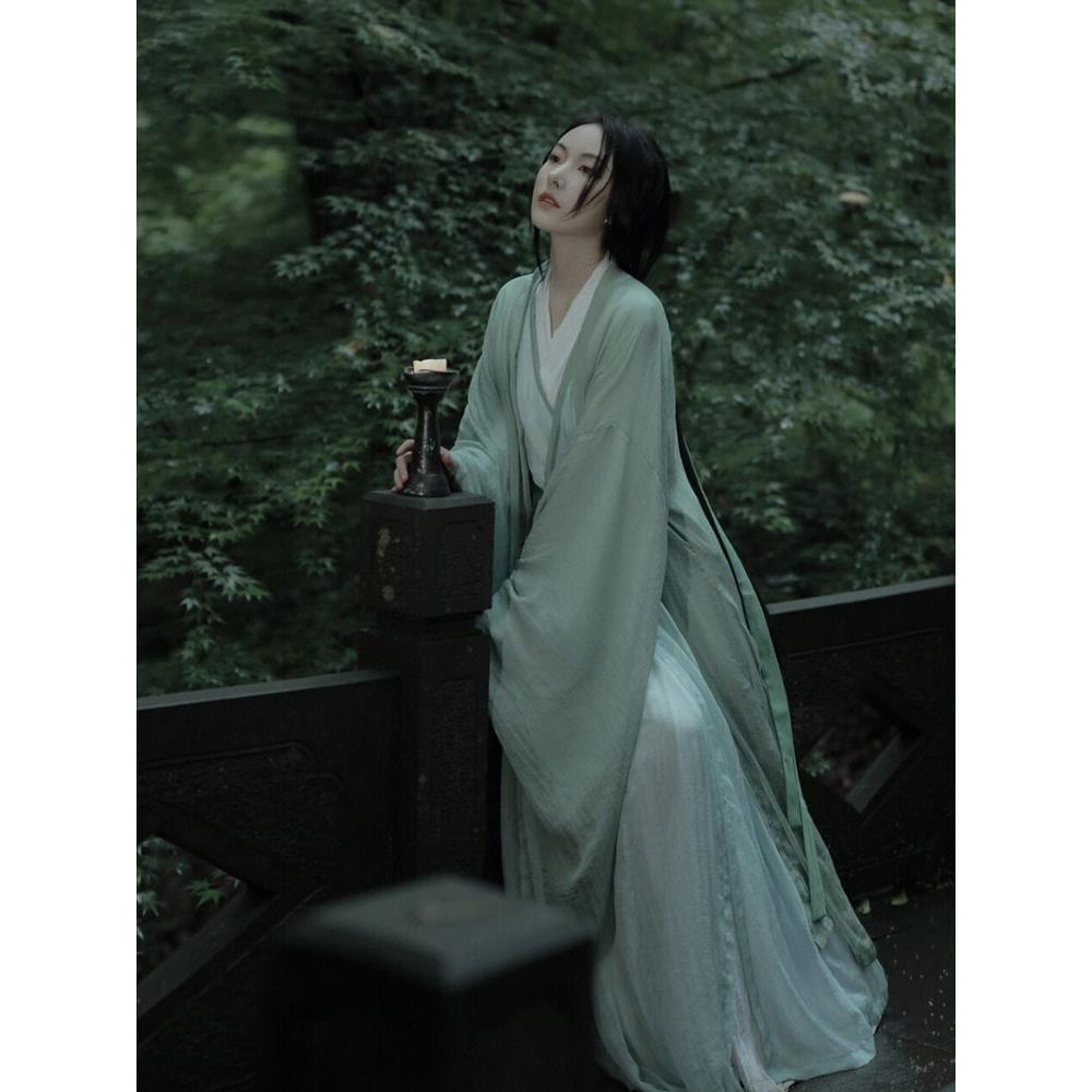 魏晋风女士夏季汉服成人原创改良清冷飘逸2025新款古风古装广袖裙
