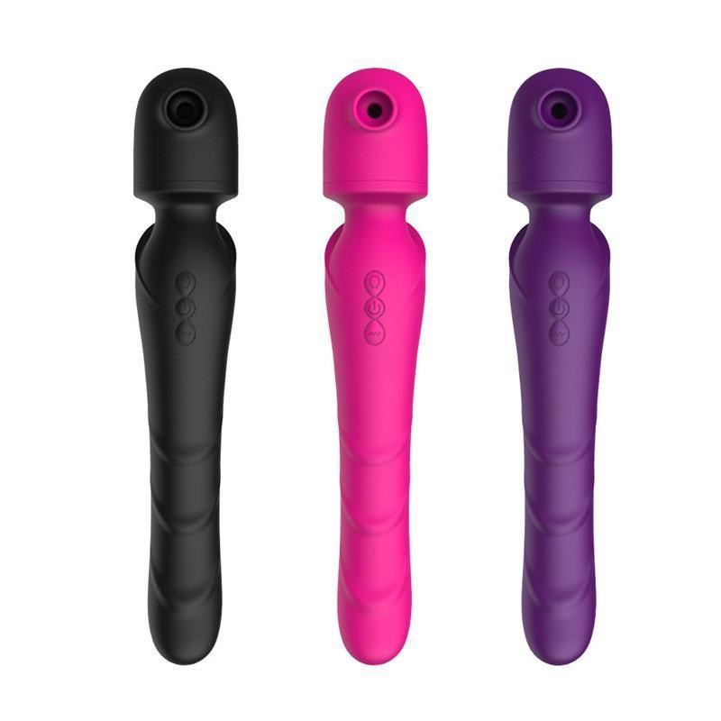 Charging sucking vibrating tapping AV massage stick clitoris