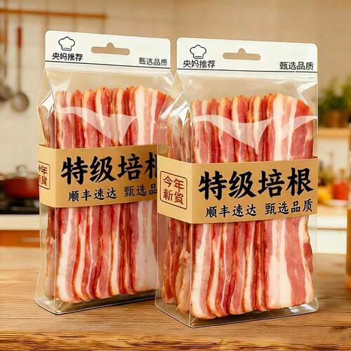 央妈推荐！培根儿童无添加原切肉片三明治手抓饼专注儿童营养早餐