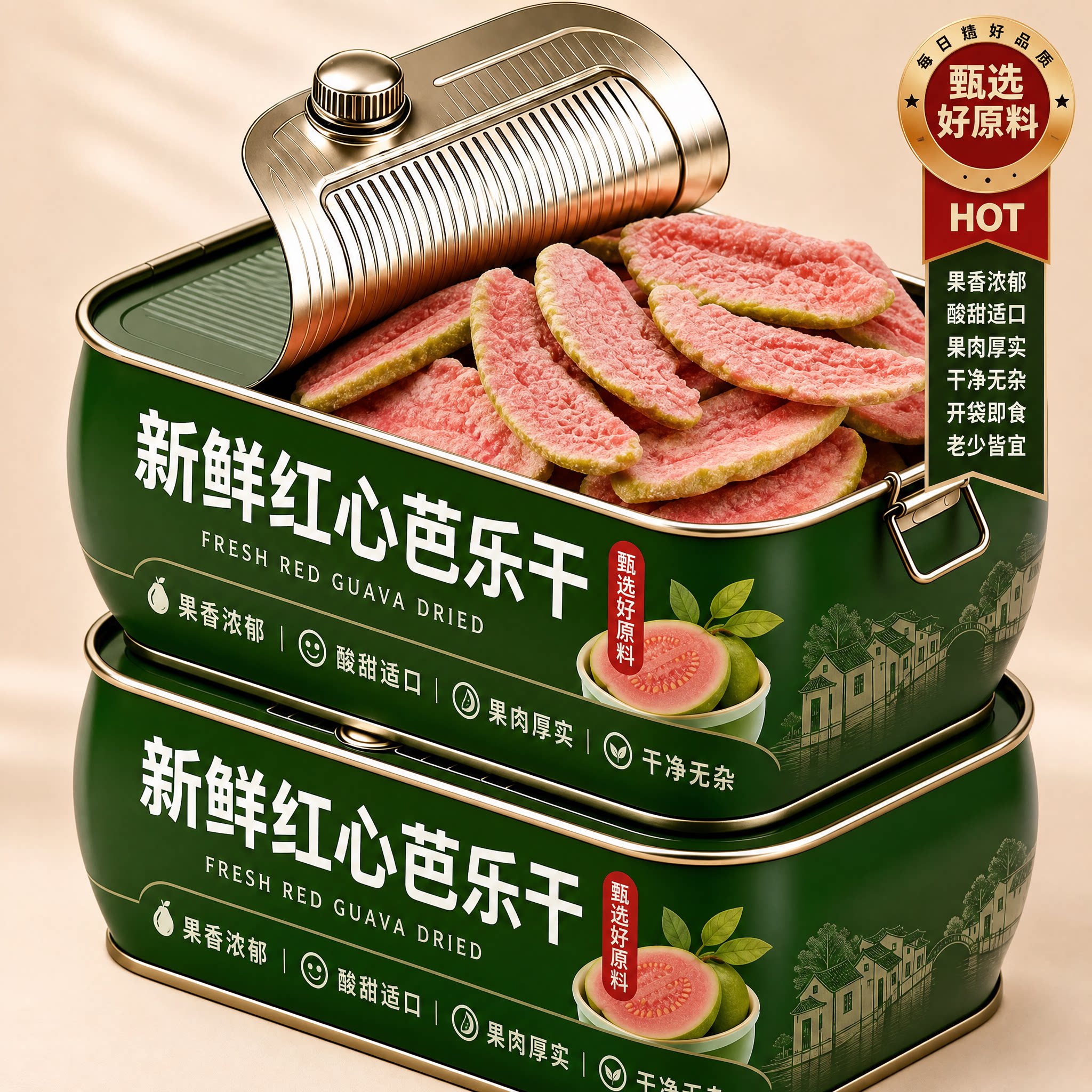 2026新货新鲜红心芭乐干官方旗舰店低糖臻食材水果干番石榴干果脯
