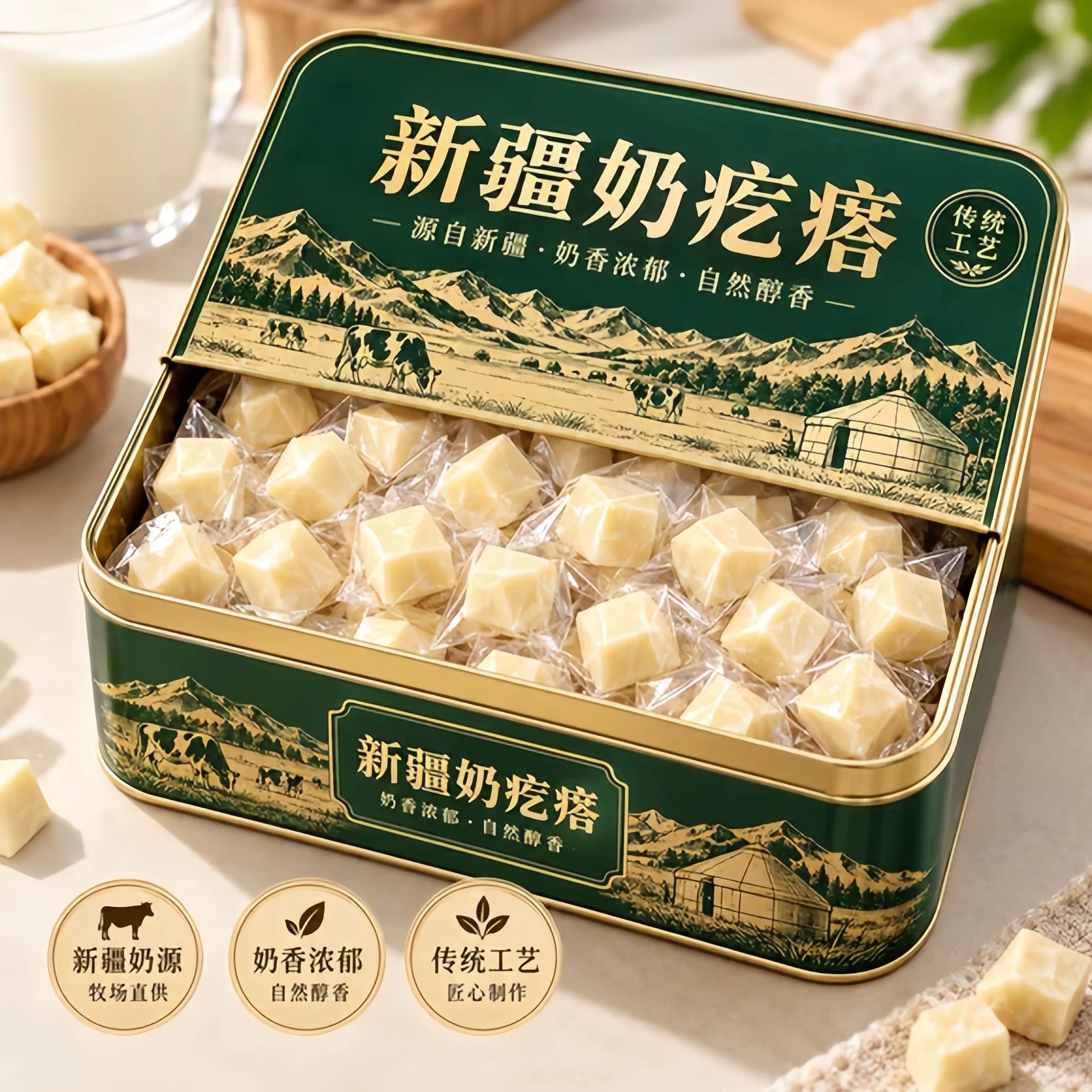 【老字号】内蒙古特产奶疙瘩正宗无蔗糖真原料奶酪官方旗舰店高钙