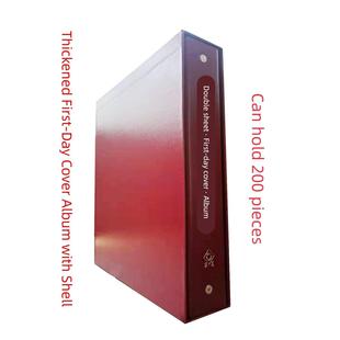 华艺新款正品大容量双联首日封含内页邮票收藏册防尘200枚集邮册