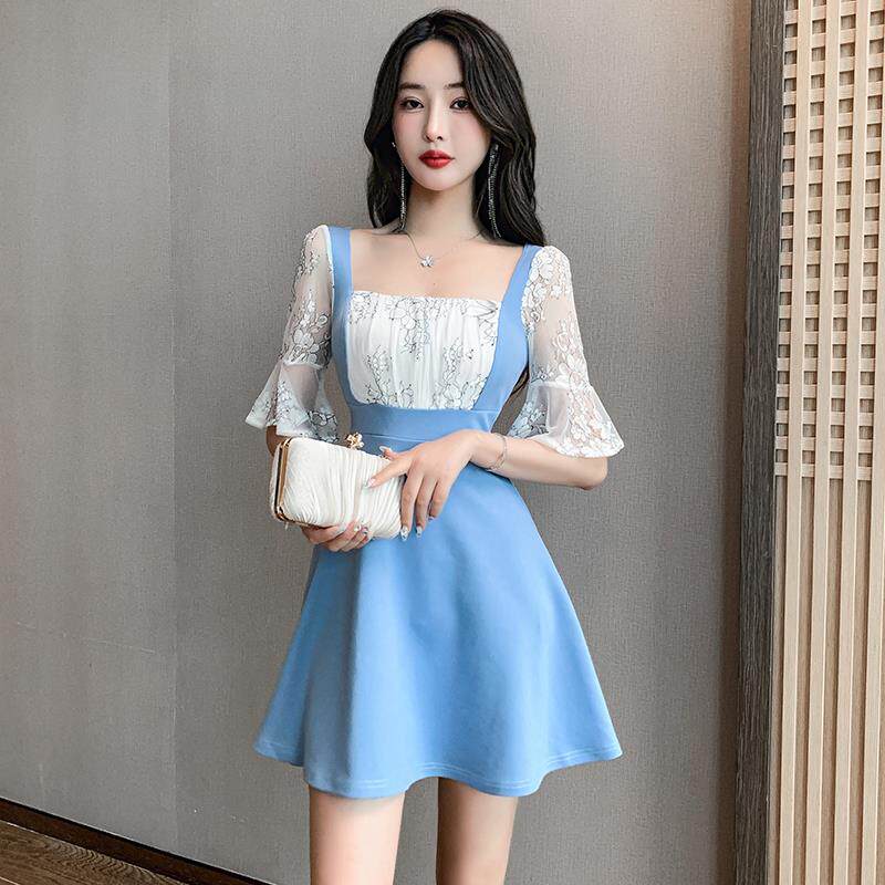 夜总店女装短裙遮肚子显瘦夜场上班衣服足浴技师工作服性感连衣裙