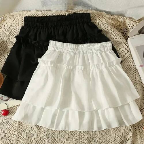 High waisted short skirt and fluffy skirt 高腰短裙显瘦蓬蓬裙