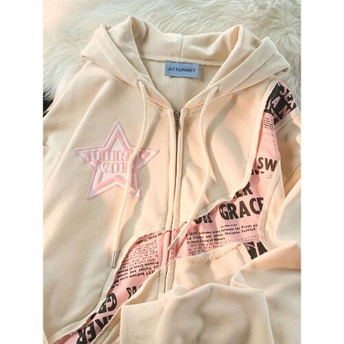 Printed cardigan long sleeved loose jack印花开衫长袖宽松外套