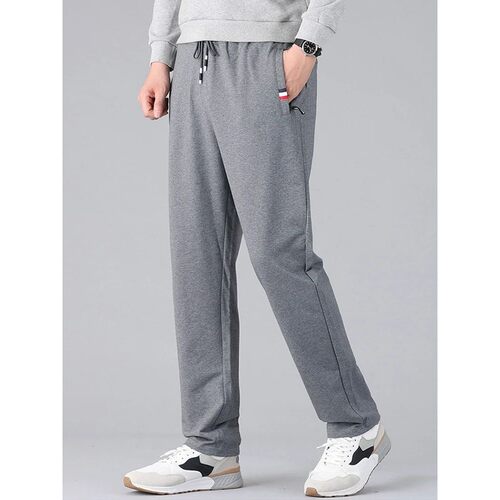 Large drawstring straight leg pants men 男式大码系绳直筒长裤