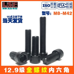 12.9级全牙内六角螺丝 全螺纹螺栓M8M10M12M16M20M22M24M30M36M42