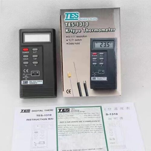 高精度测温仪TES1310模具表面监视器点温计接触数显电子温度计