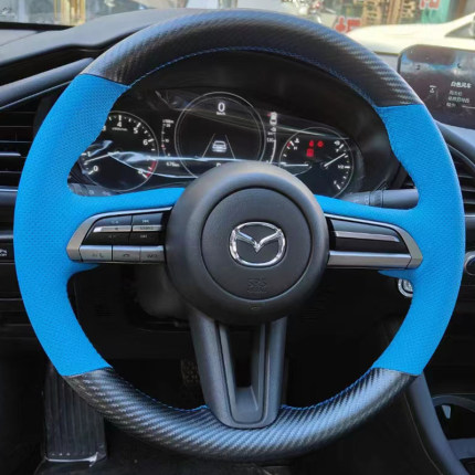 20-24款马自达昂克赛拉CX-50方向盘套真皮CX-30把套手缝专用全包
