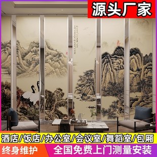 速发酒店活断隔动墙饭店包厢宴会厅折叠推动屏风移拉吊轨道隔音办