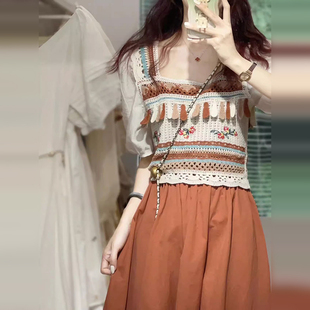 速发多巴胺穿搭衣装搭配一子套小个整法式连夏裙子套装夏季2024新