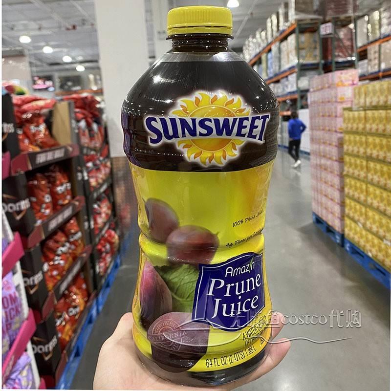 上海costco代购美国进口sunsweet西梅汁1.89L无加糖纯果汁饮品