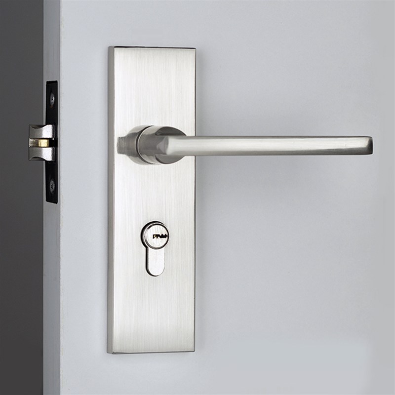 速发锌合金单内室内房门浴房厨卫生间实木门锁具简约工程舌门锁