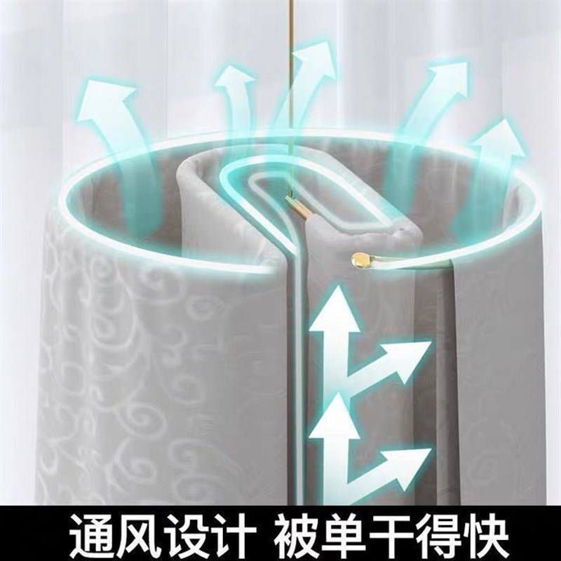 现货可批折叠衣架子晒被子多功能螺旋式J晾床单被罩被套室外阳台
