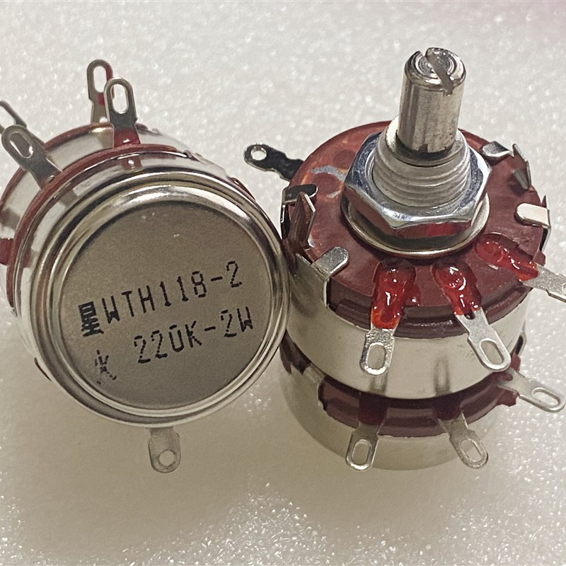 速发WTH118-L碳膜 双联旋转电位器轴1M//K2/4K7/10K/220K/470K268