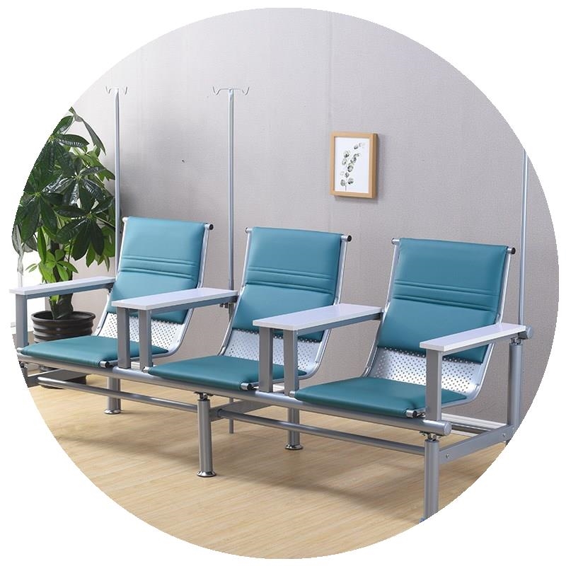 速发。保输输椅液液椅三人公用简易单人靠背家用商长休闲椅点滴休