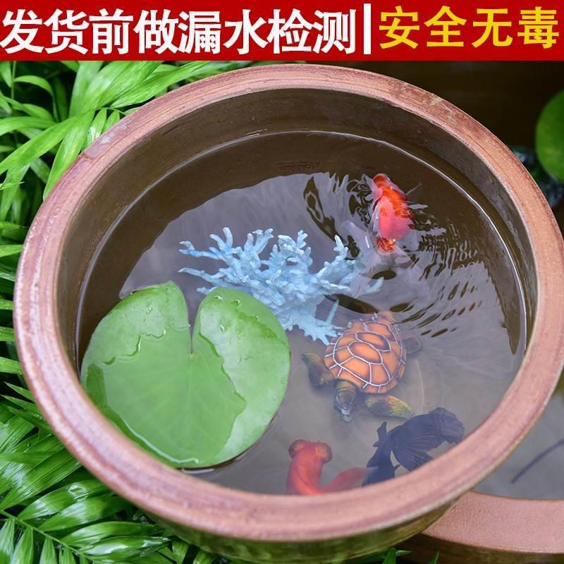 速发泥盆瓦盆 透气 老式红陶花盆方形土花盆 泥瓦盆 大号土陶罐