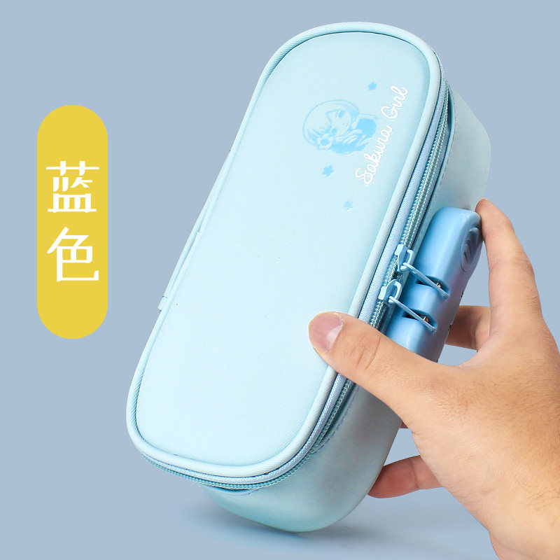 新款简约男日系文具袋大容量v笔袋初中生创意个性搞怪女大学生网