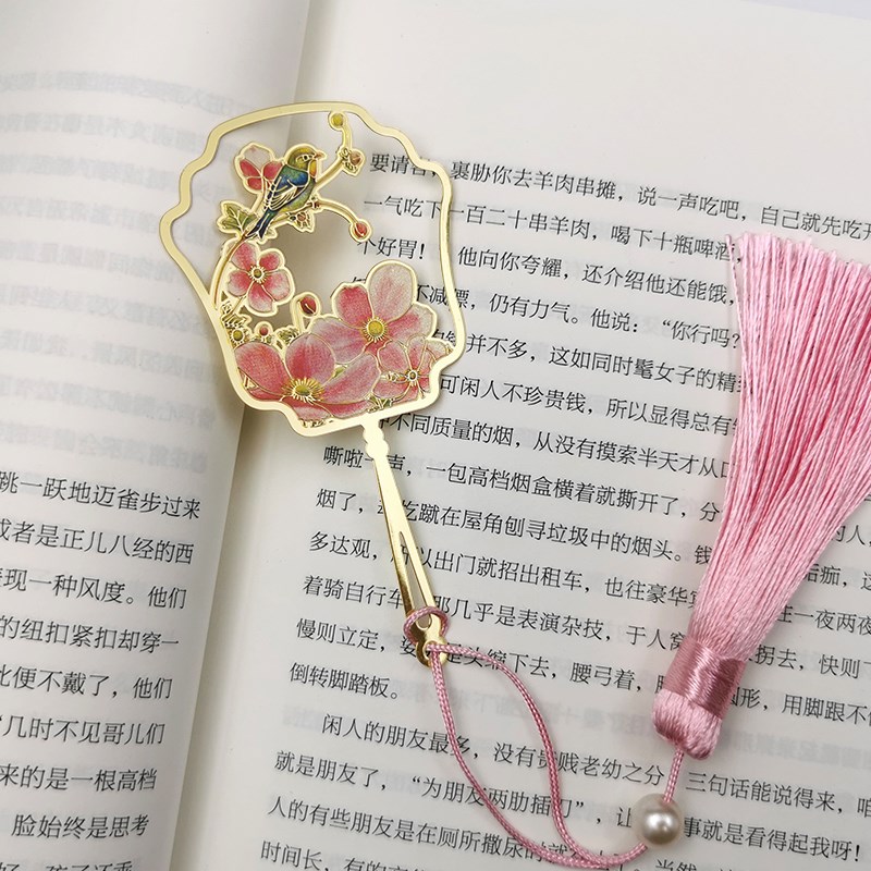 速发镂空创意黄铜金属书签礼物复古典中国风简古艺美文精学生用约