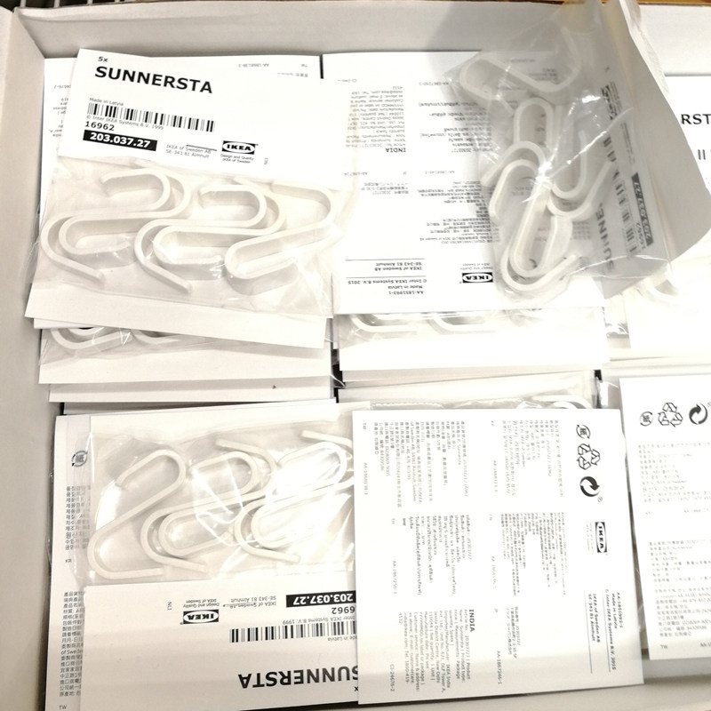 速发白色S形塑料挂钩5件装用挂钩厨等卧室卫生间挂毛巾盛具房包邮