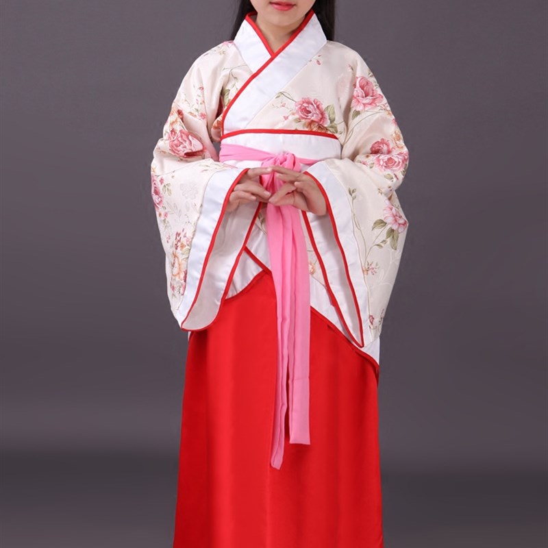 蛇年新款新款古装女孩儿书童幼儿宝宝国学汉服曲R裾服装表演出三