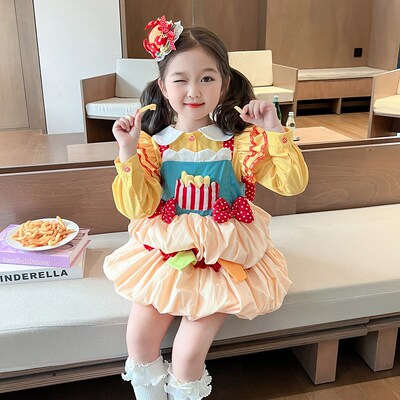 速发洛丽塔公主童.童秋装连衣裙2裙24新款宝宝花苞裙套装儿.0裙子