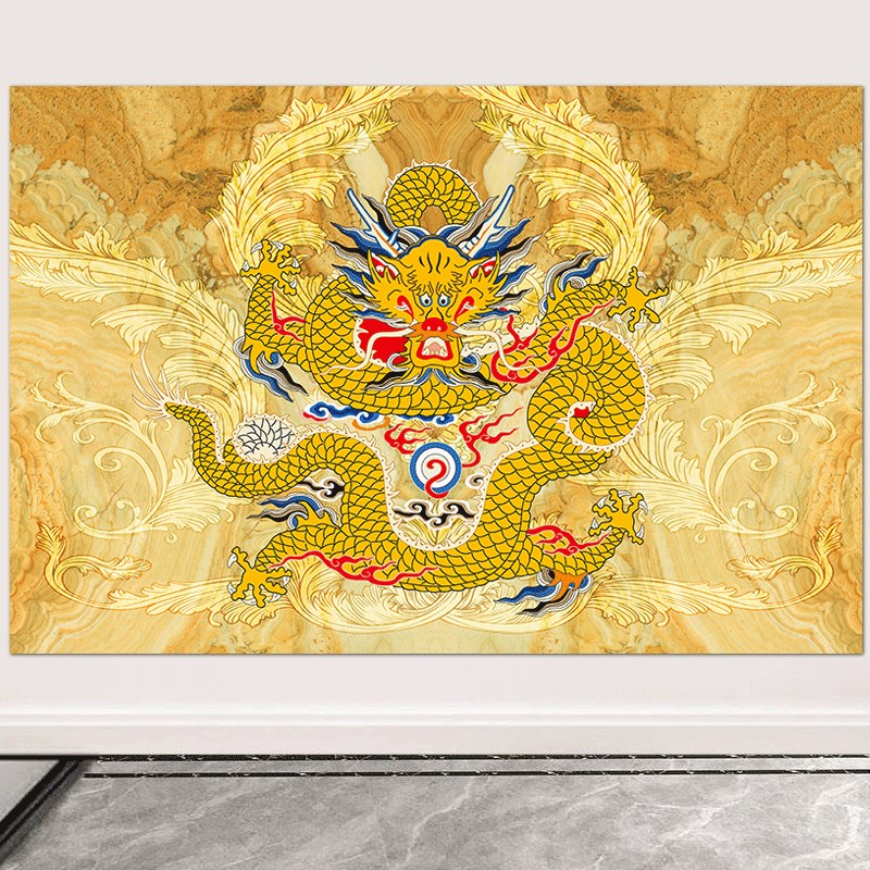 速发画鸿当头中国龙海报画中堂书房镇宅旺业动物运自粘画
