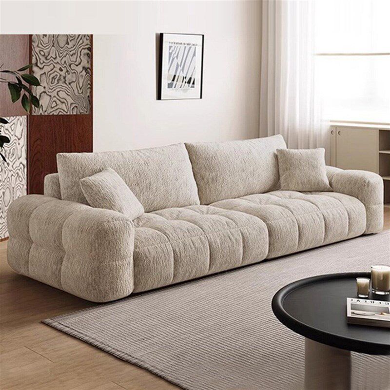 速发2026新款法式复古雪尼尔布艺沙发简约客厅直排靠背可调小户型